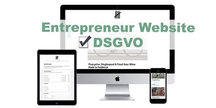 Entrepreneur Website: DSGVO konform Produkte verkaufen