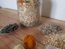 Kürbiskern Kurkuma Süße Variation (Kekse oder Brot) 