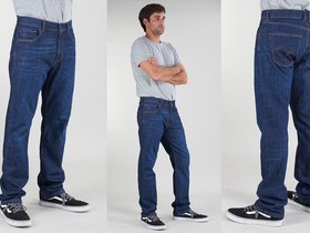 Modell classic, regular fit, medium blue denim, light wash