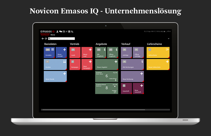 Neue Komponente: EMASOS IQ 4StartUp - Business Software die mitwächst