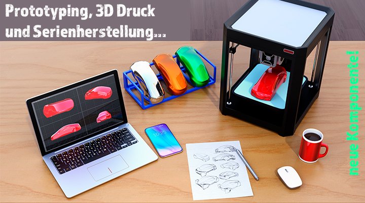 Prototyping: Mit 3D Druck entstehen aus Skizzen fertige Bauteile