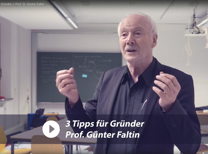 Video: 3 Tipps für Gründer von Prof. Günter Faltin