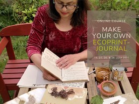 online course "Make your own Ecoprint-Journal" (supported price)